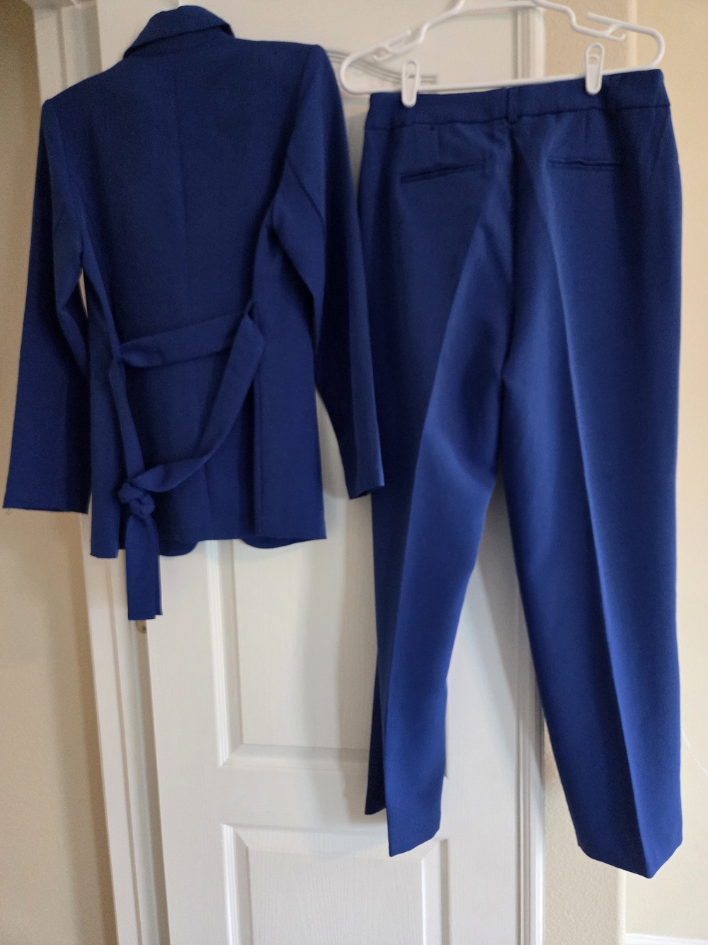 Soho Royal Blue Women's Blazer & Pants Set - Picture 2 of 2